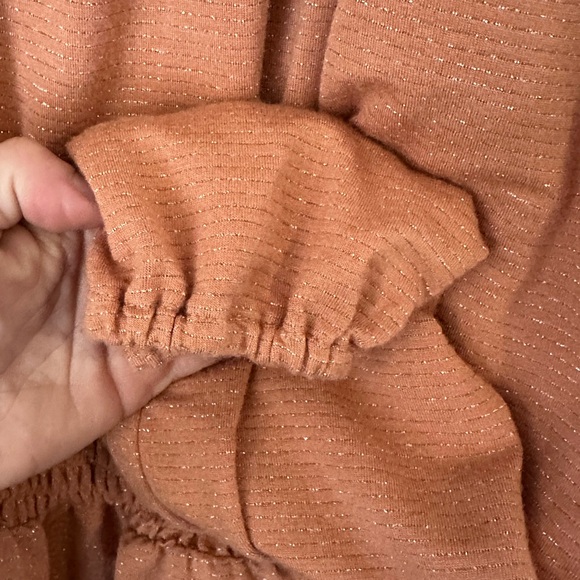 Lauren Conrad off the shoulder long sleeve blouse size large with balloon sleeve - Picture 4 of 4